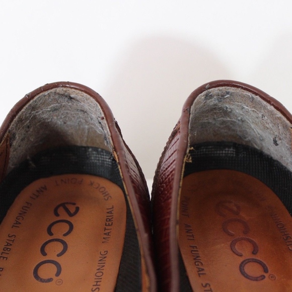 Ecco Genuine Snake Leather Tassel Loafers Shoes 42 main image 5